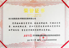 西南商報品牌示范榮譽證書